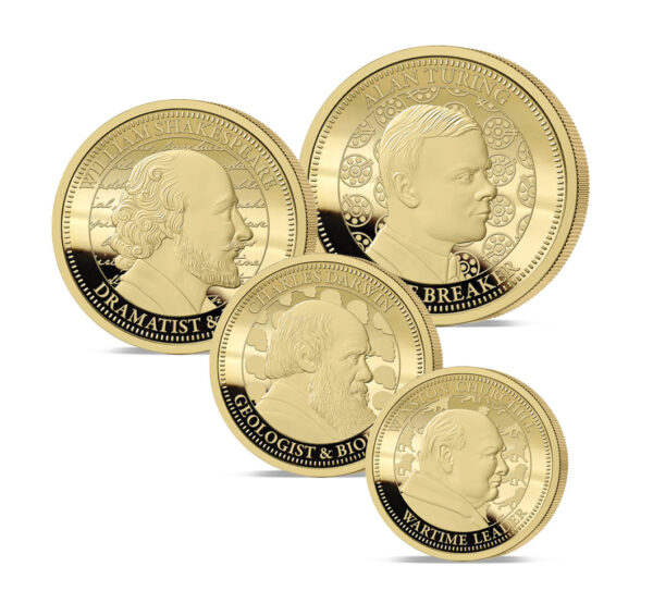 The 2025 Earl’s Inspiring Britons Gold Prestige Sovereign Proof Set