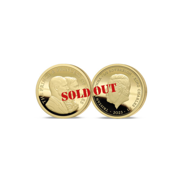 The 2023 Prince and Princess of Wales Gold One Eighth Sovereign