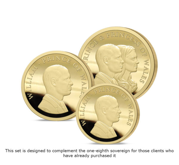 The 2023 Prince and Princess of Wales Gold Prestige Infill Sovereign Set